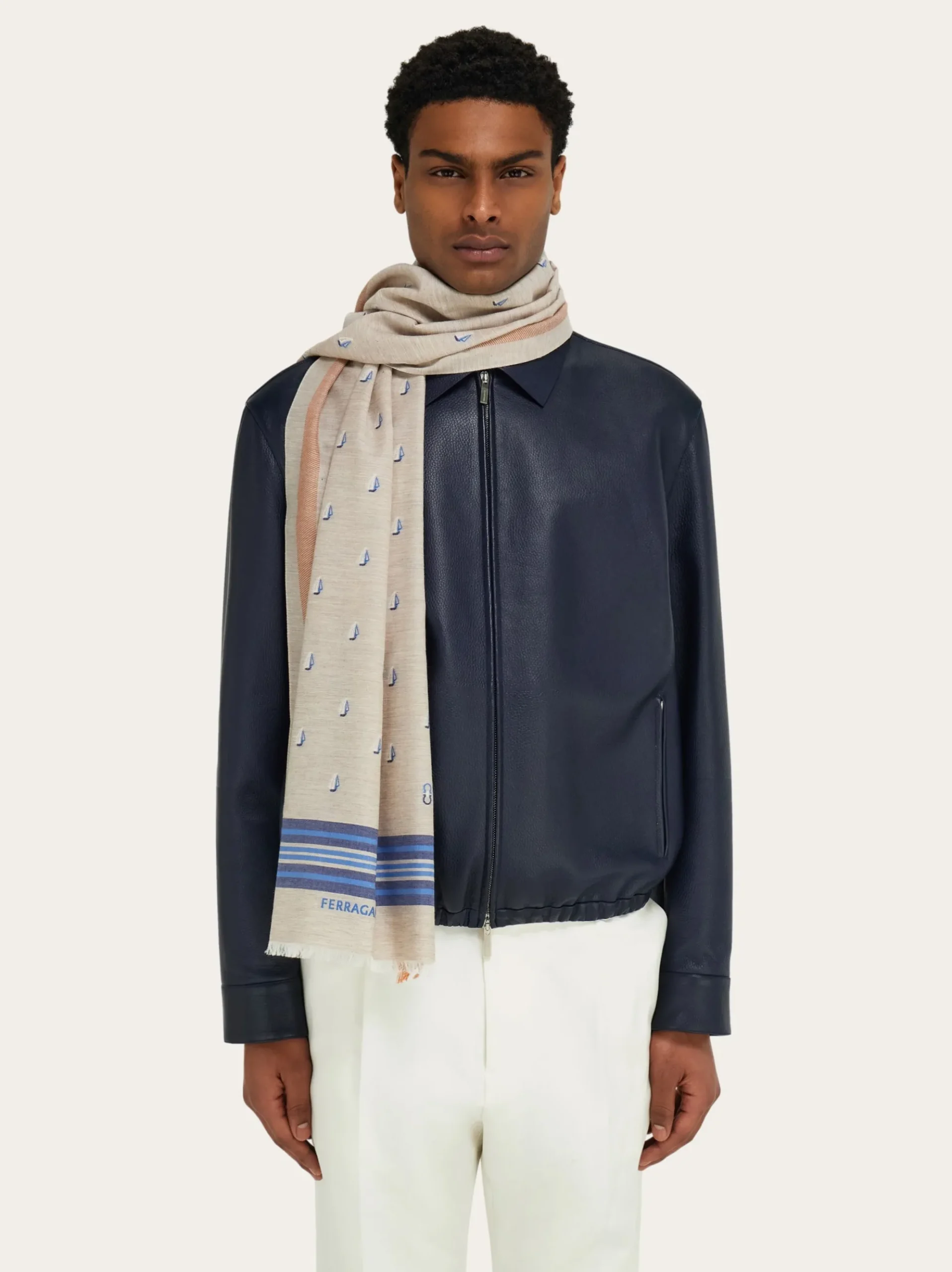 Jacquard scarf - Men
