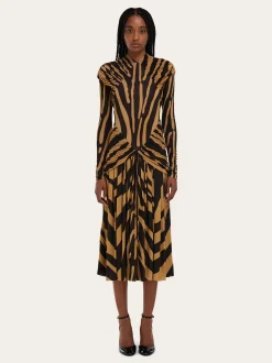 Jersey dress with ruched detail - Women