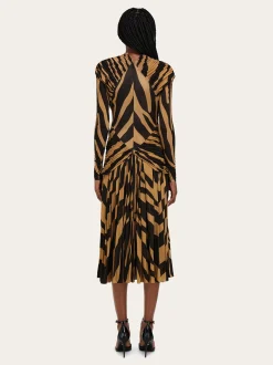 Jersey dress with ruched detail - Women