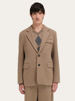 Jersey interlock blazer - Men