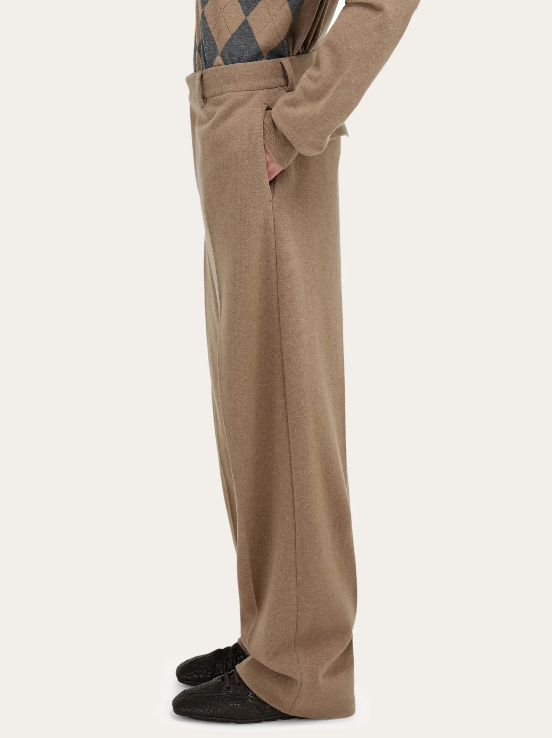 Jersey interlock tailored trouser - Men