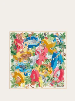 Jungle Party print silk scarf - Women