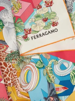 Jungle Party print silk scarf - Women