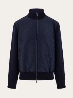 Knitted bomber jacket - Men