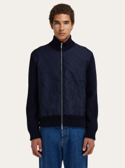 Knitted bomber jacket - Men