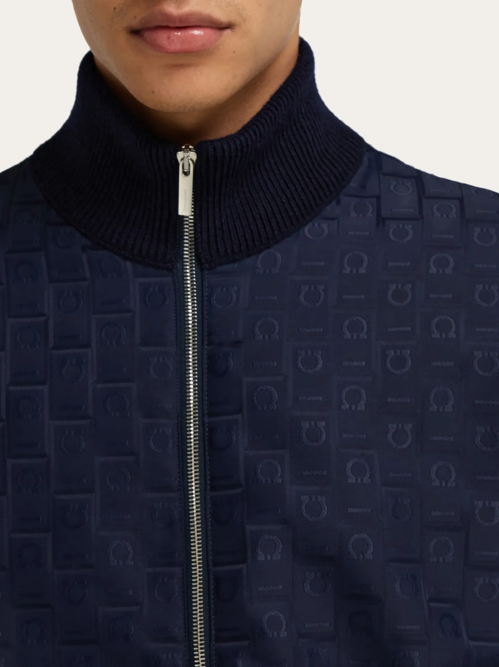 Knitted bomber jacket - Men