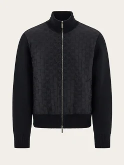 Knitted bomber jacket - Men