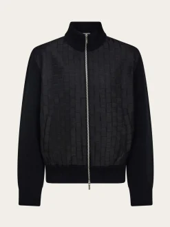 Knitted bomber jacket - Men