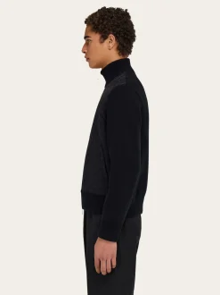 Knitted bomber jacket - Men