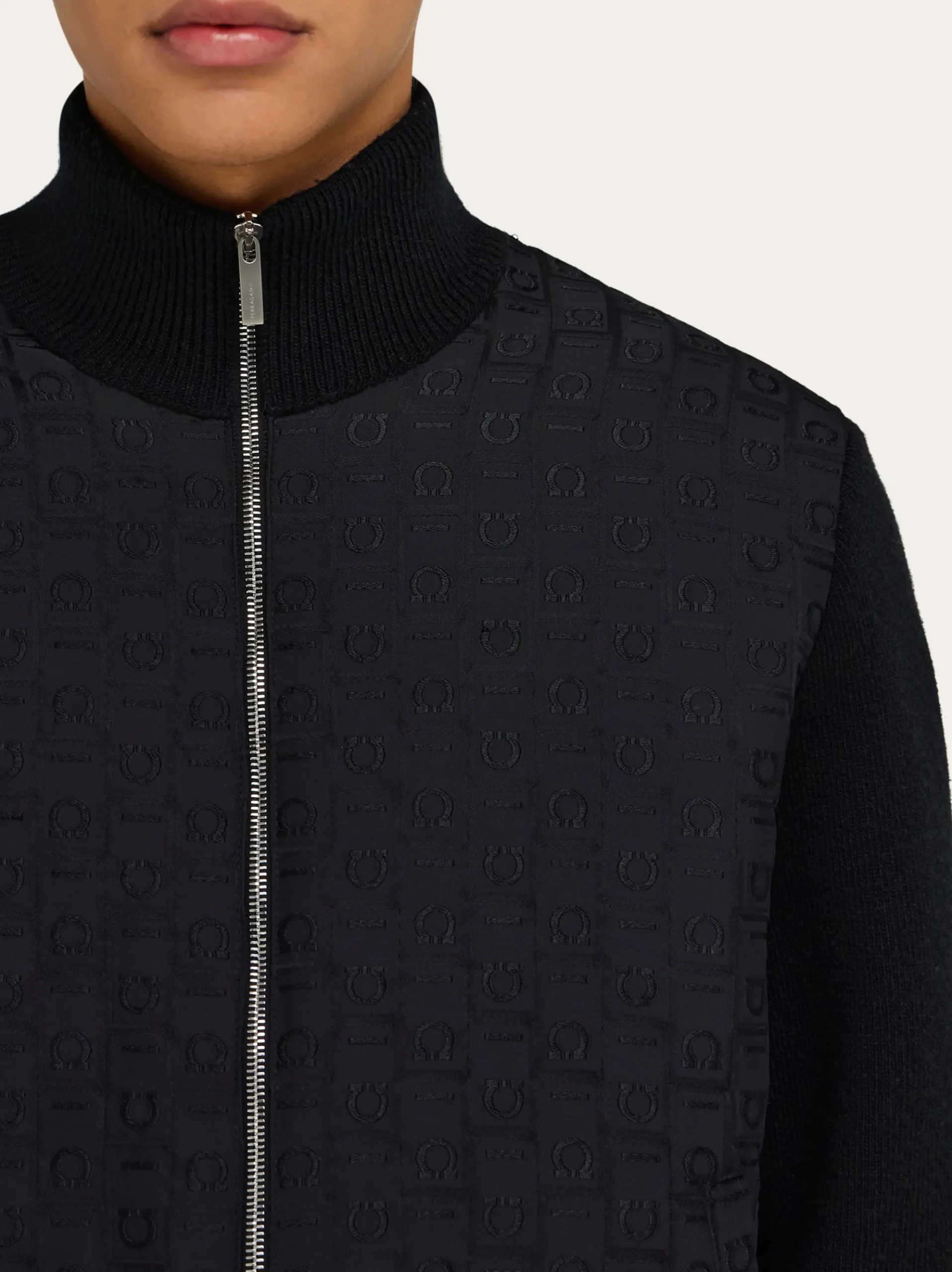 Knitted bomber jacket - Men
