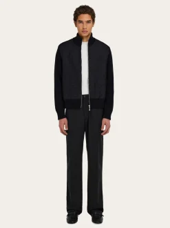 Knitted bomber jacket - Men