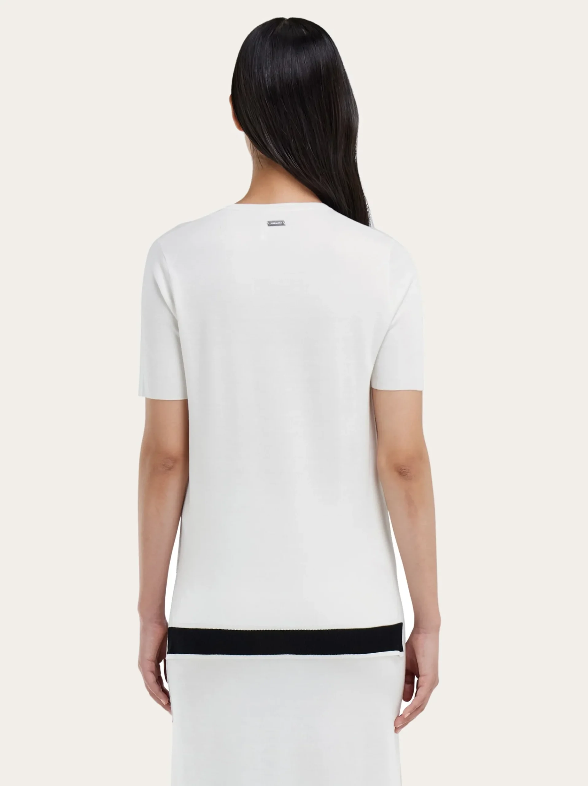 Knitted silk T-shirt - Women
