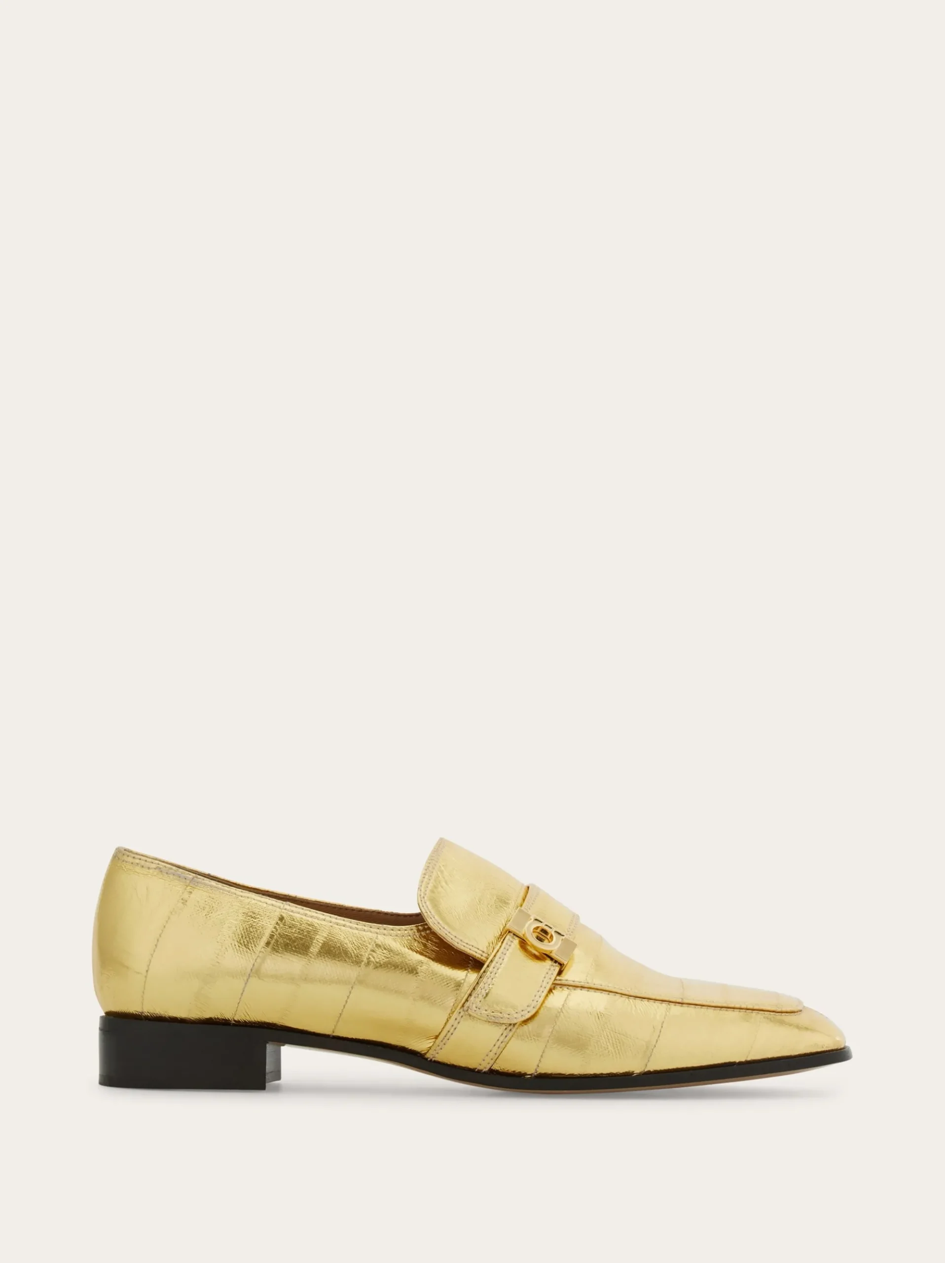 Laminated loafer with Hug buckle detail - Women