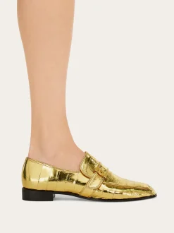 Laminated loafer with Hug buckle detail - Women