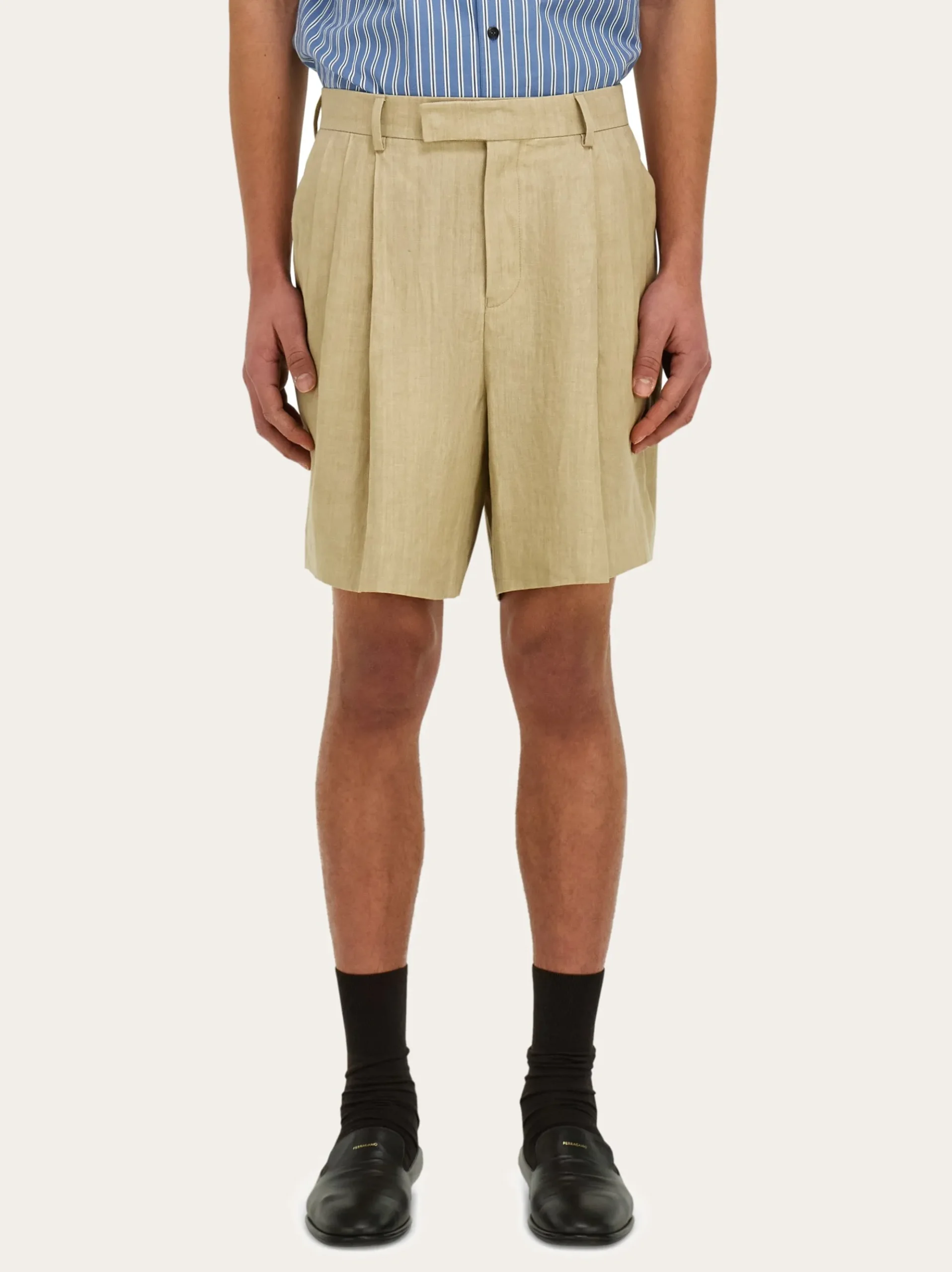 Linen bermuda short - Men