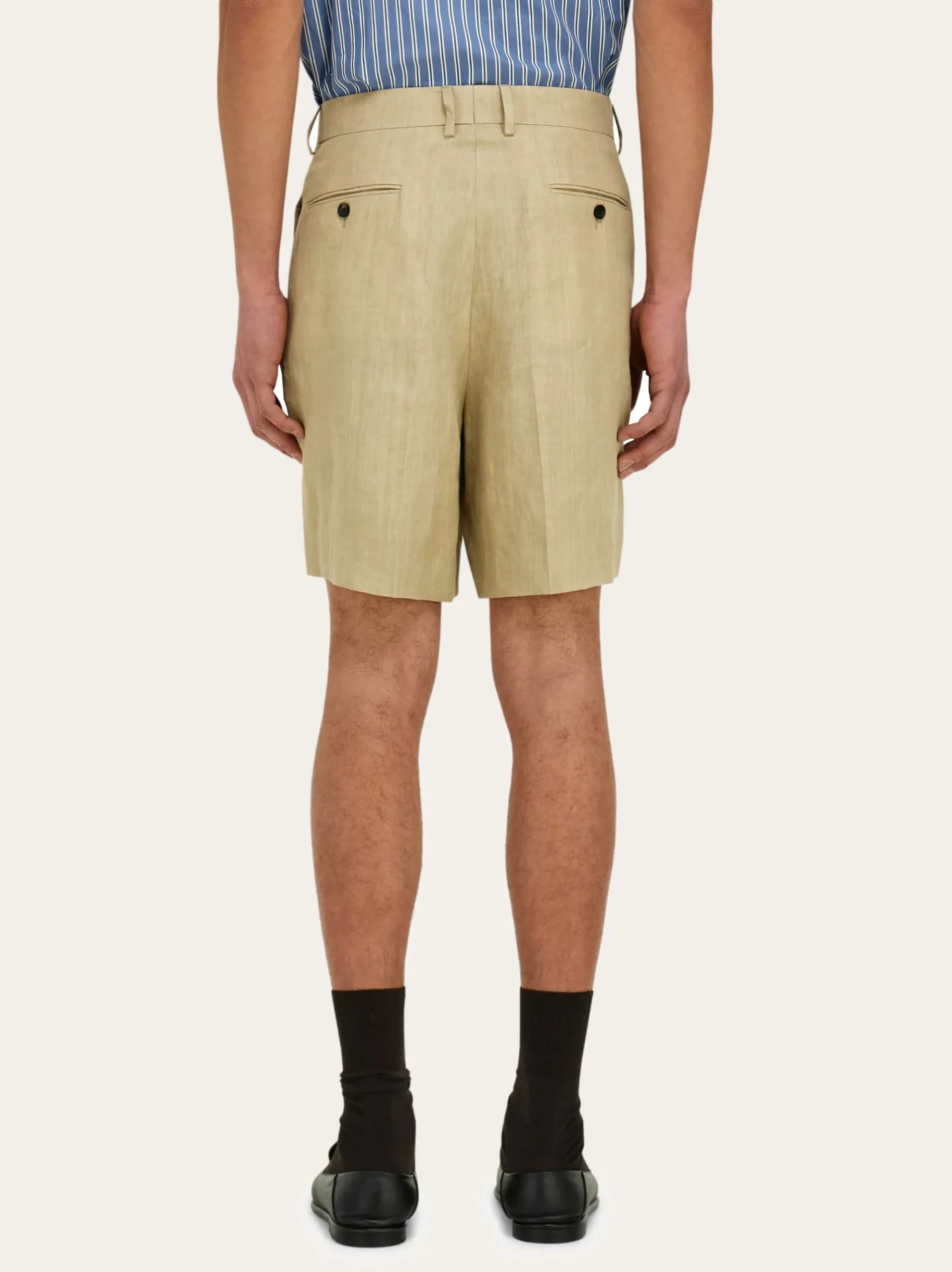 Linen bermuda short - Men