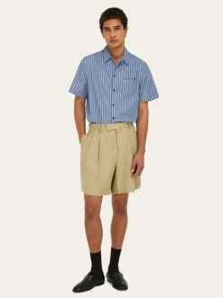 Linen bermuda short - Men