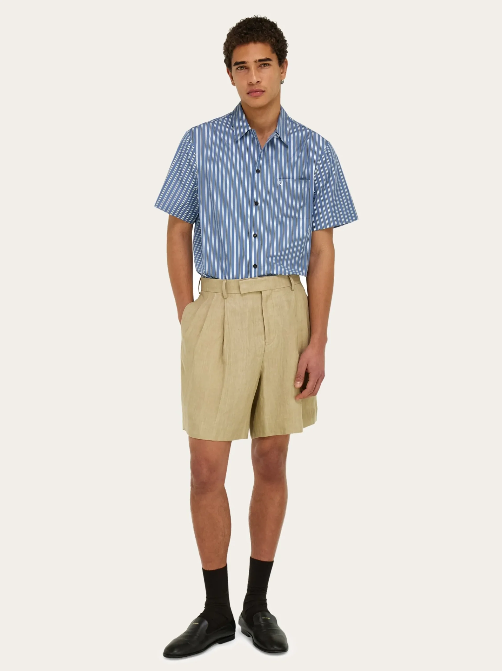 Linen bermuda short - Men