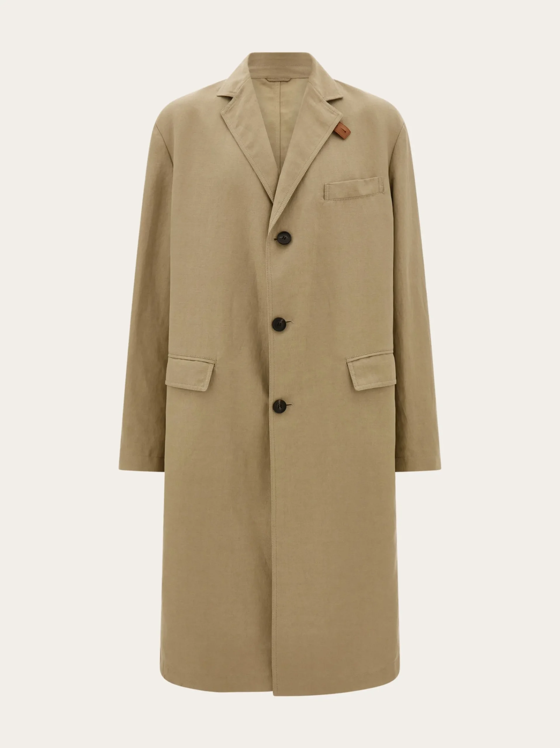 Linen blend duster - Men