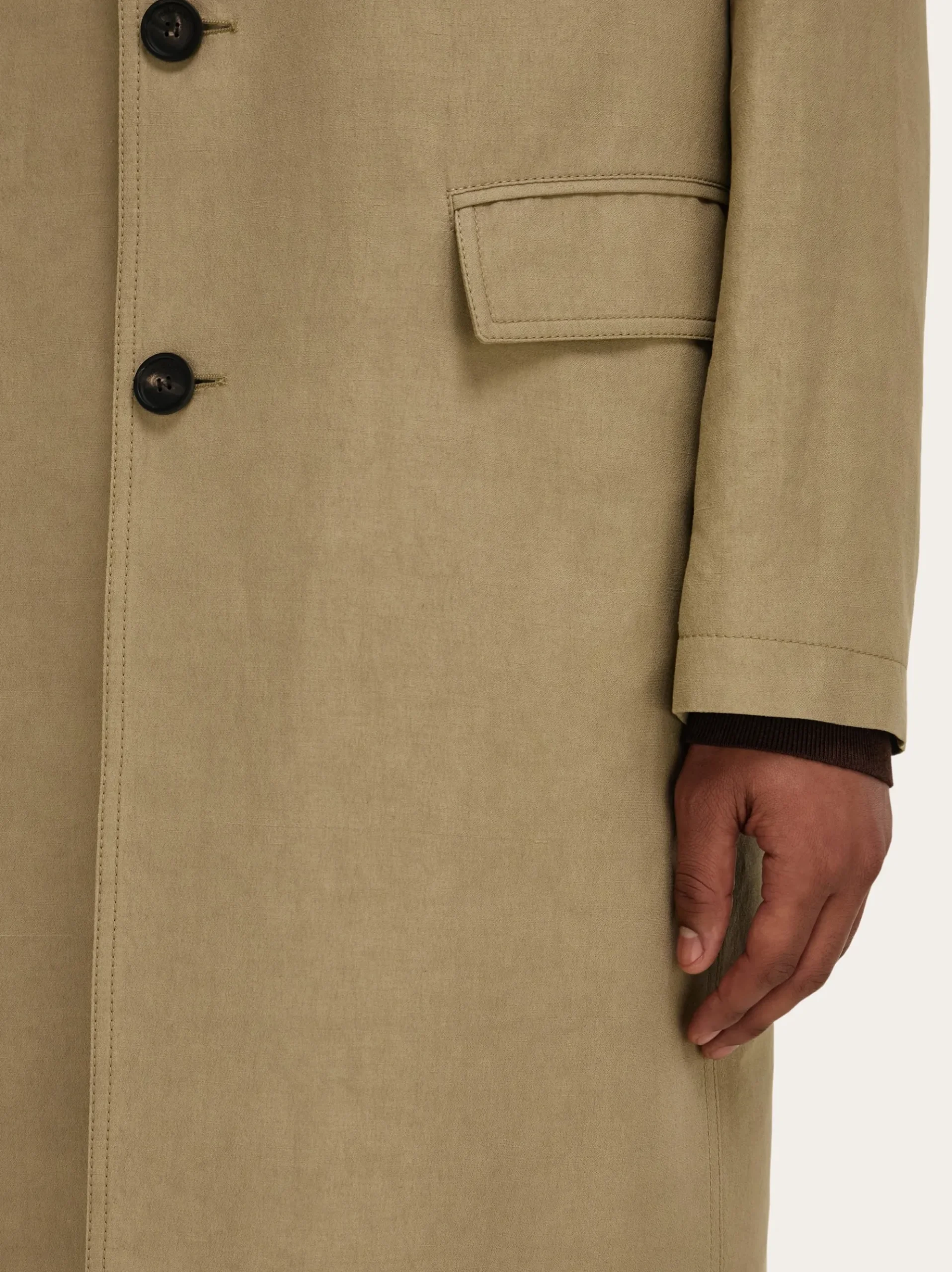 Linen blend duster - Men