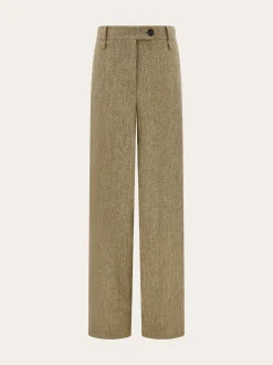 Linen tailored trouser - Women