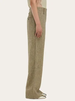 Linen tailored trouser - Women