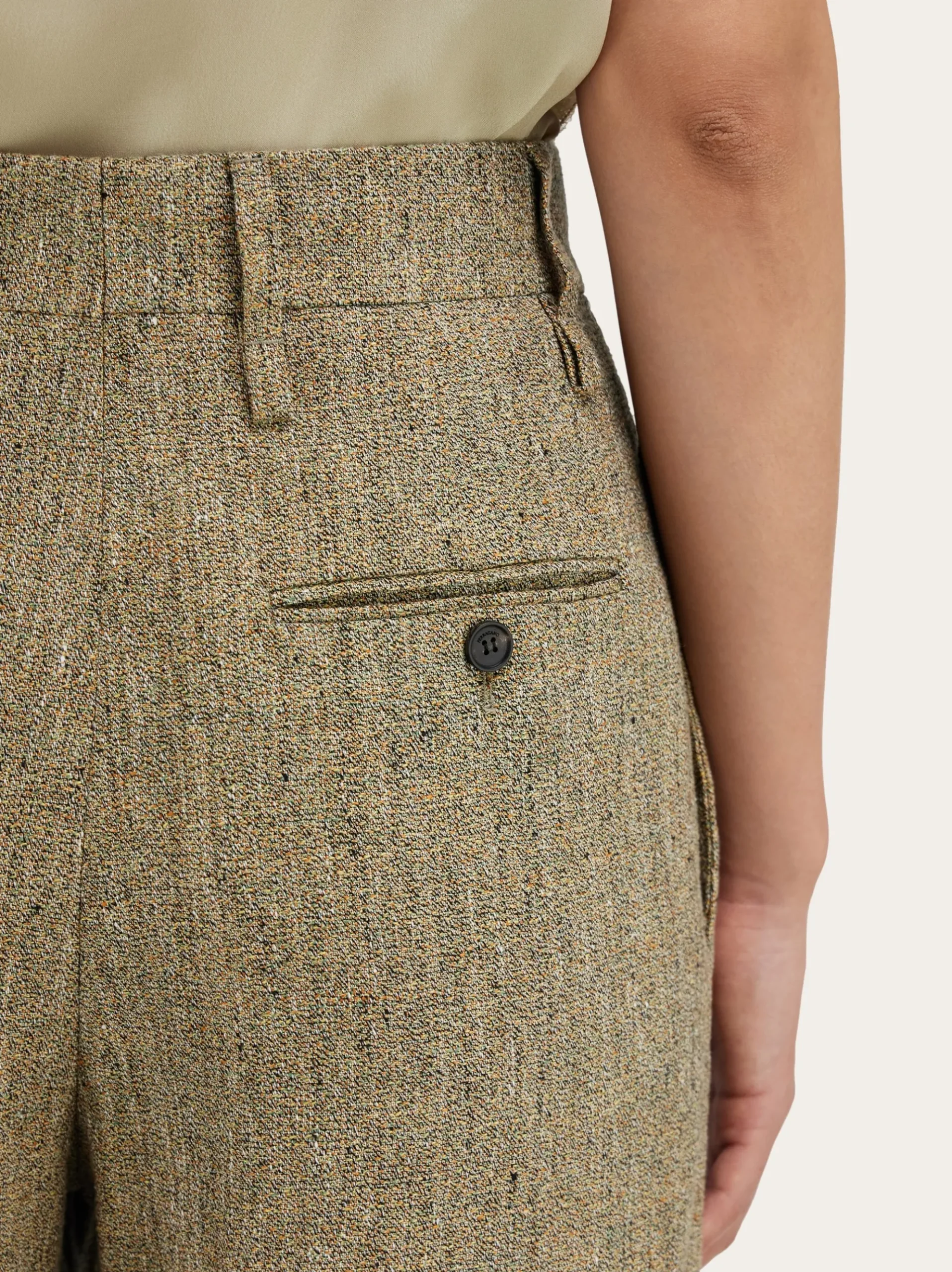 Linen tailored trouser - Women