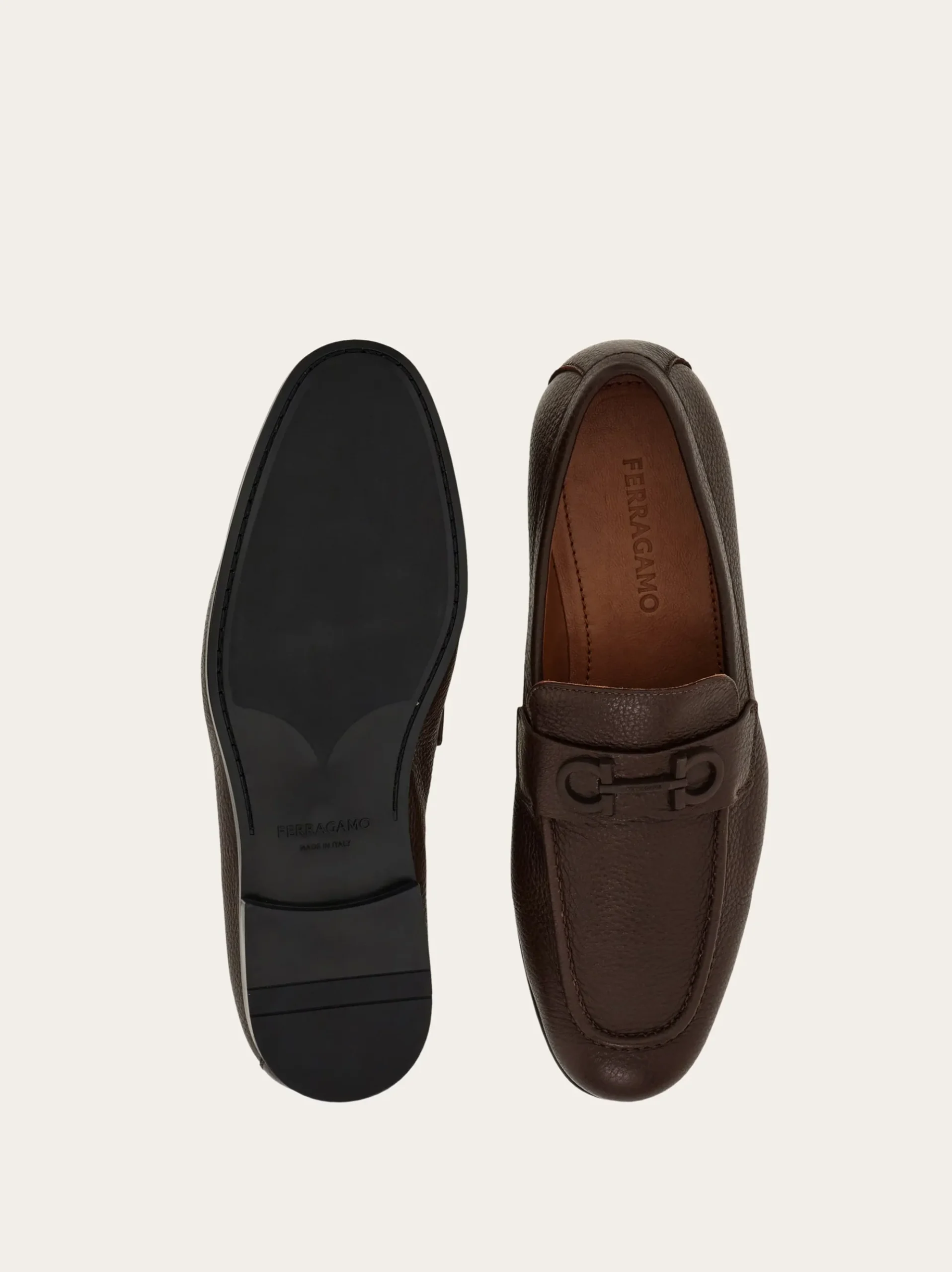 Loafer with Gancini buckle - Men
