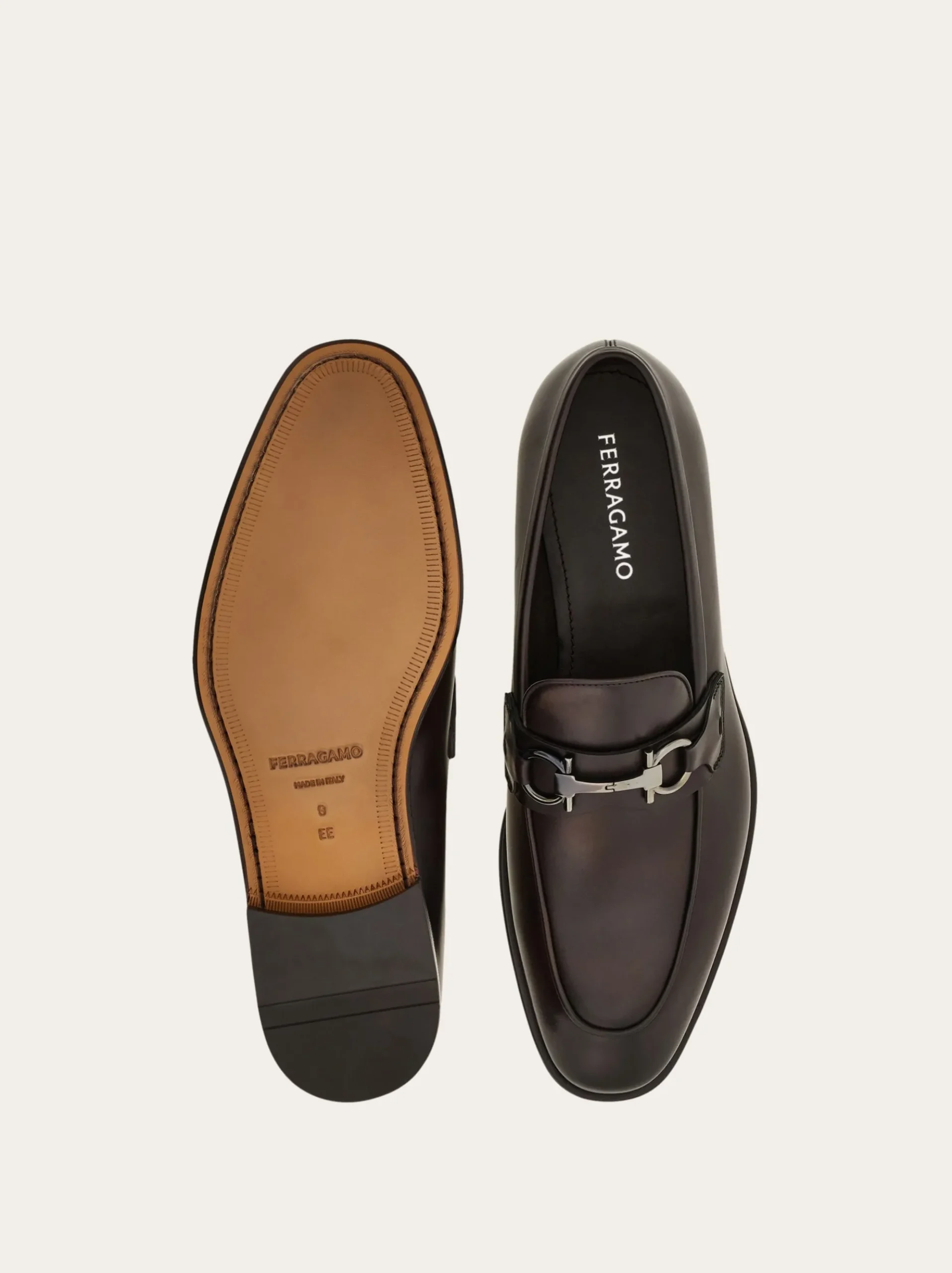 Loafer with Gancini buckle - Men