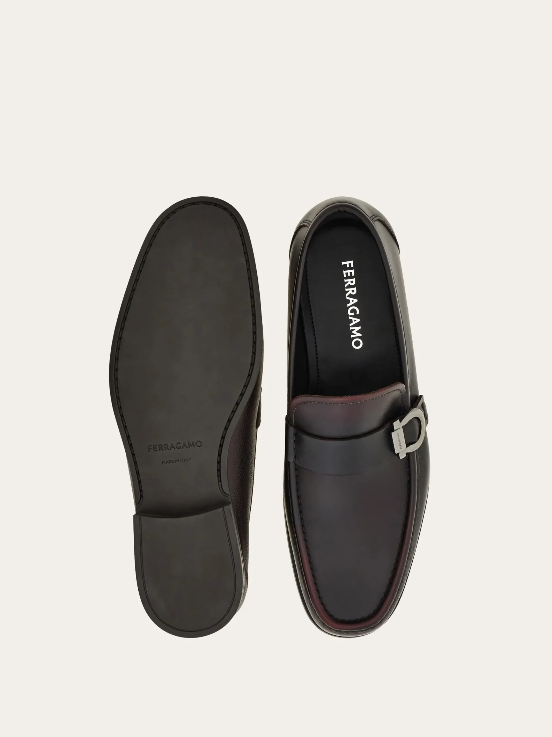 Loafer with Gancini detail - Men