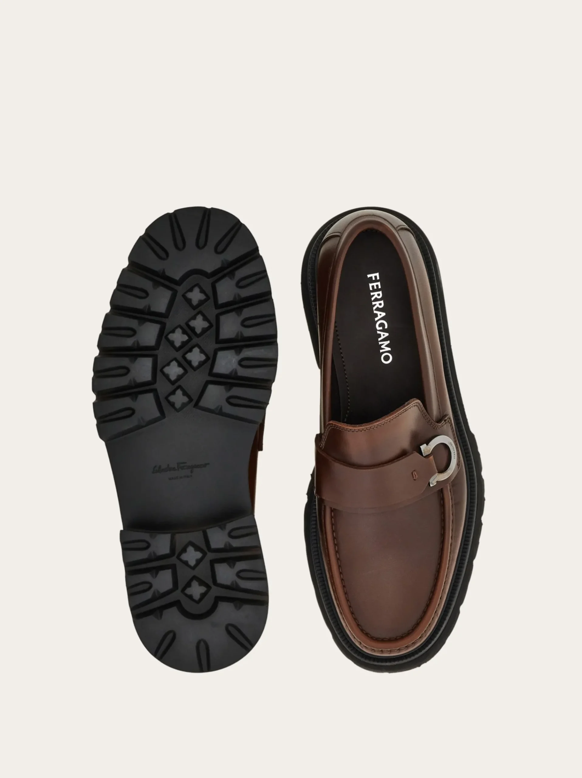 Loafer with Gancini detail - Men