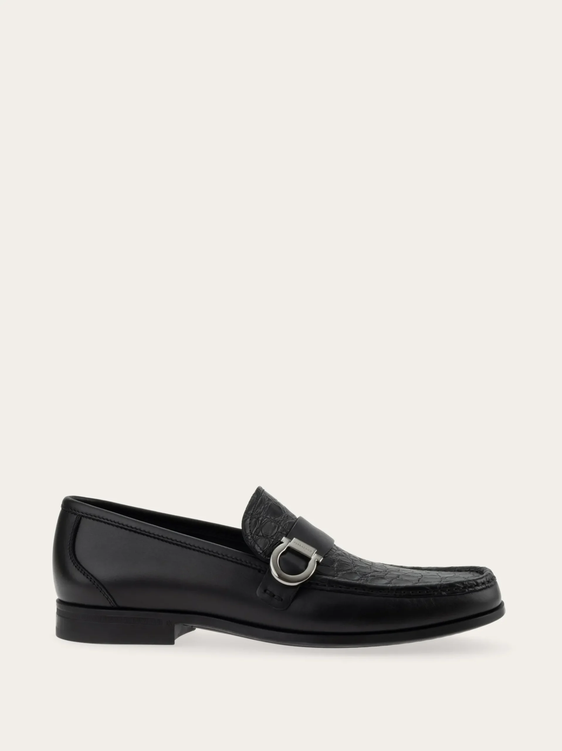 Loafer with Gancini ornament - Men