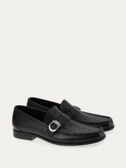 Loafer with Gancini ornament - Men