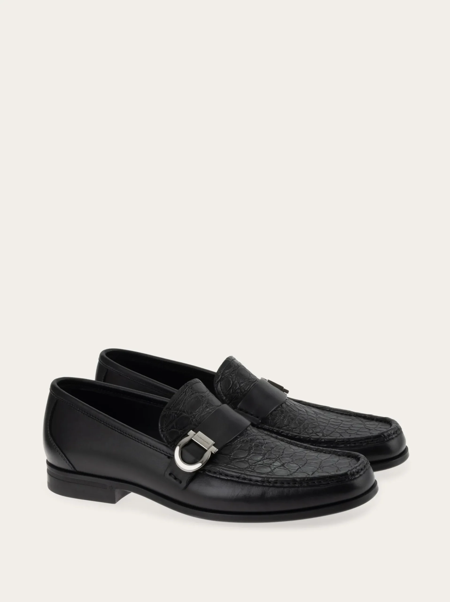 Loafer with Gancini ornament - Men