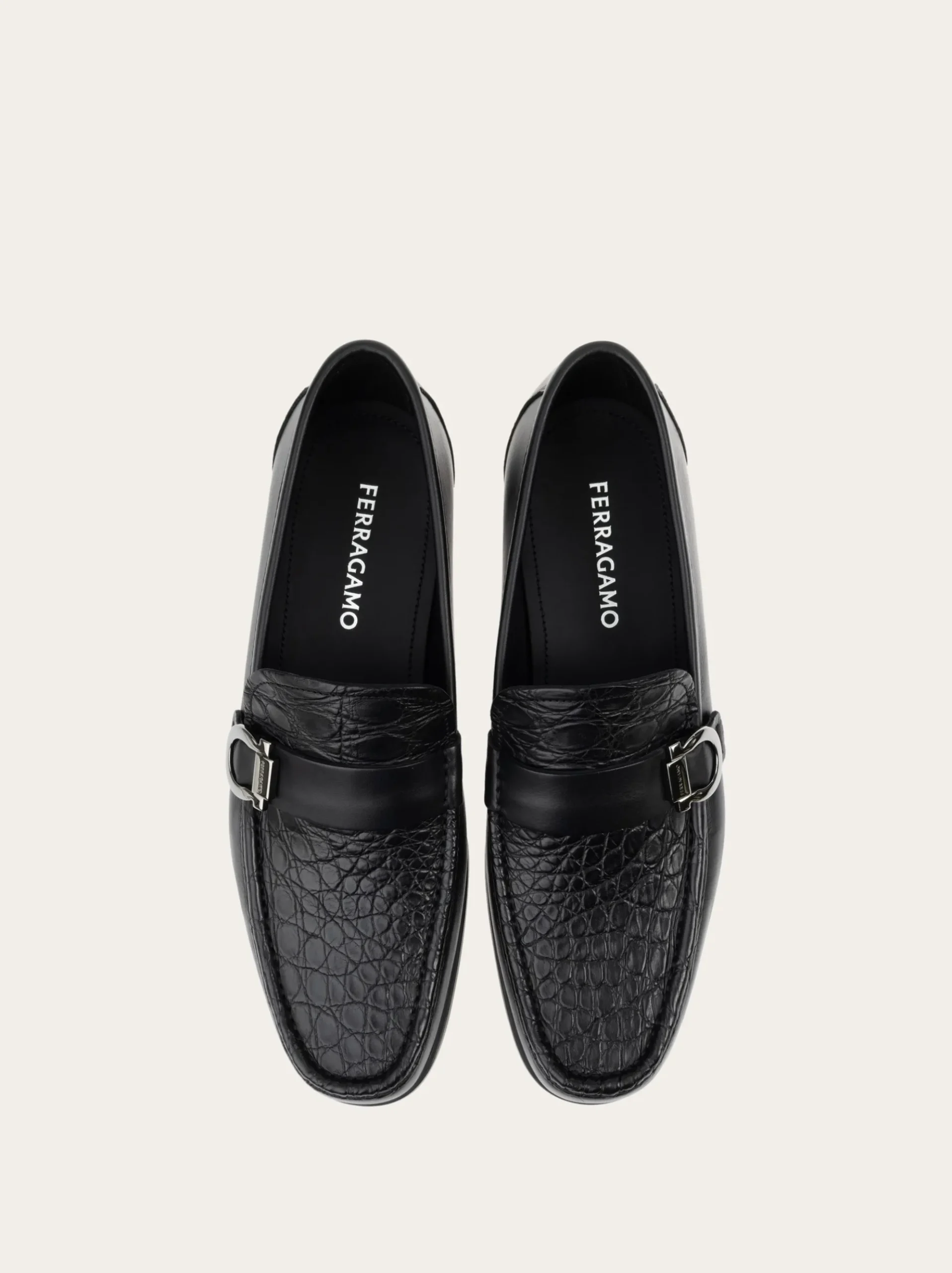 Loafer with Gancini ornament - Men