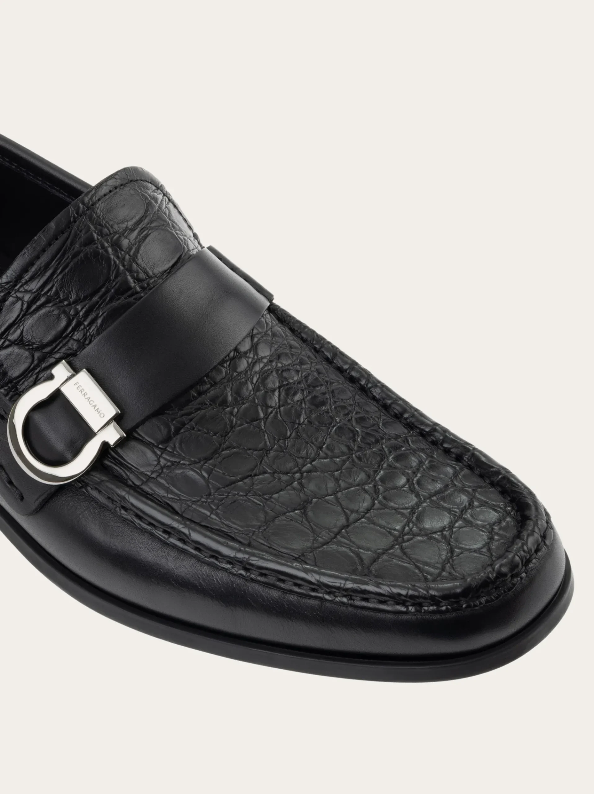 Loafer with Gancini ornament - Men