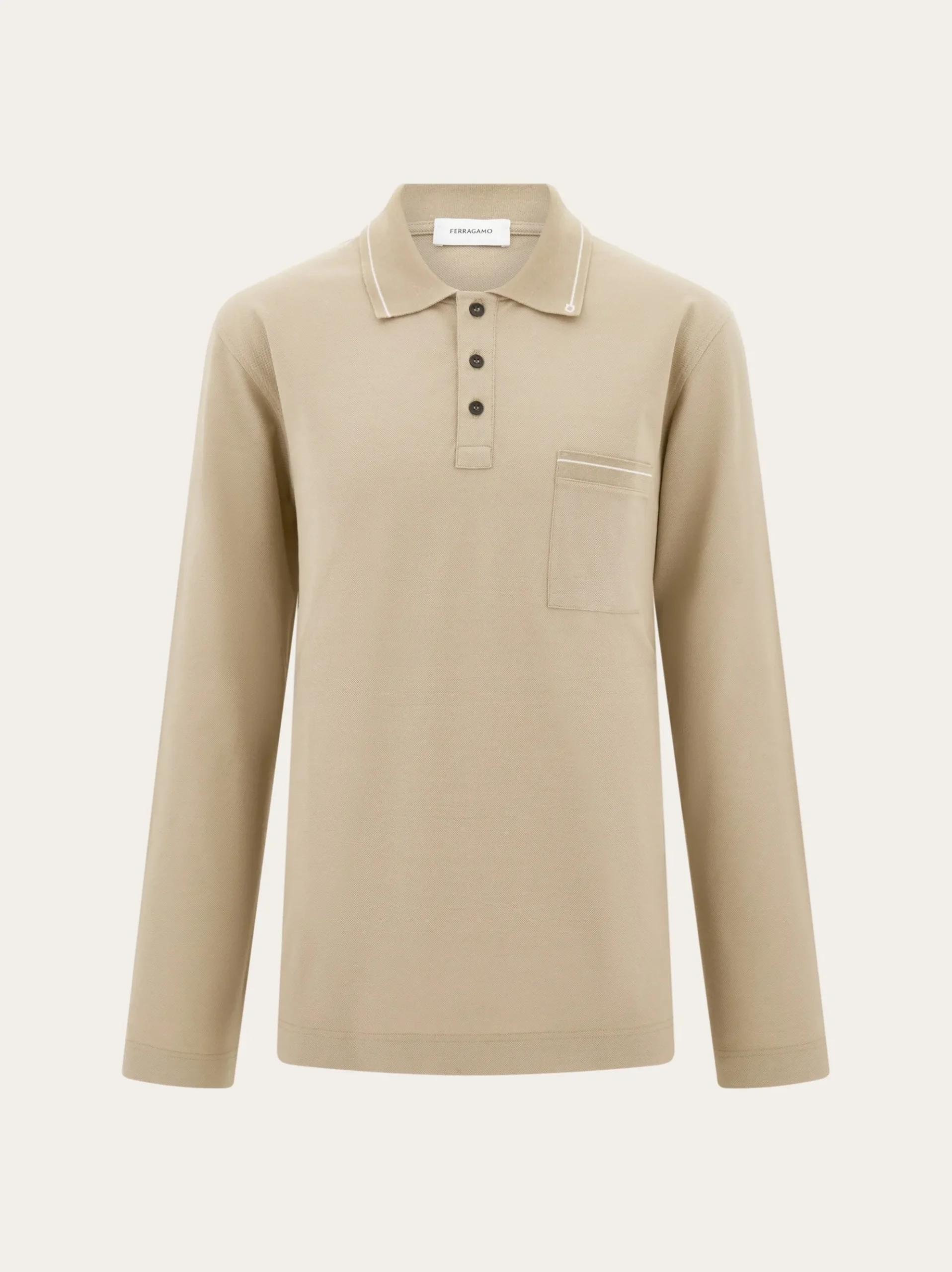 Long sleeved polo shirt - Men