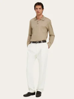 Long sleeved polo shirt - Men