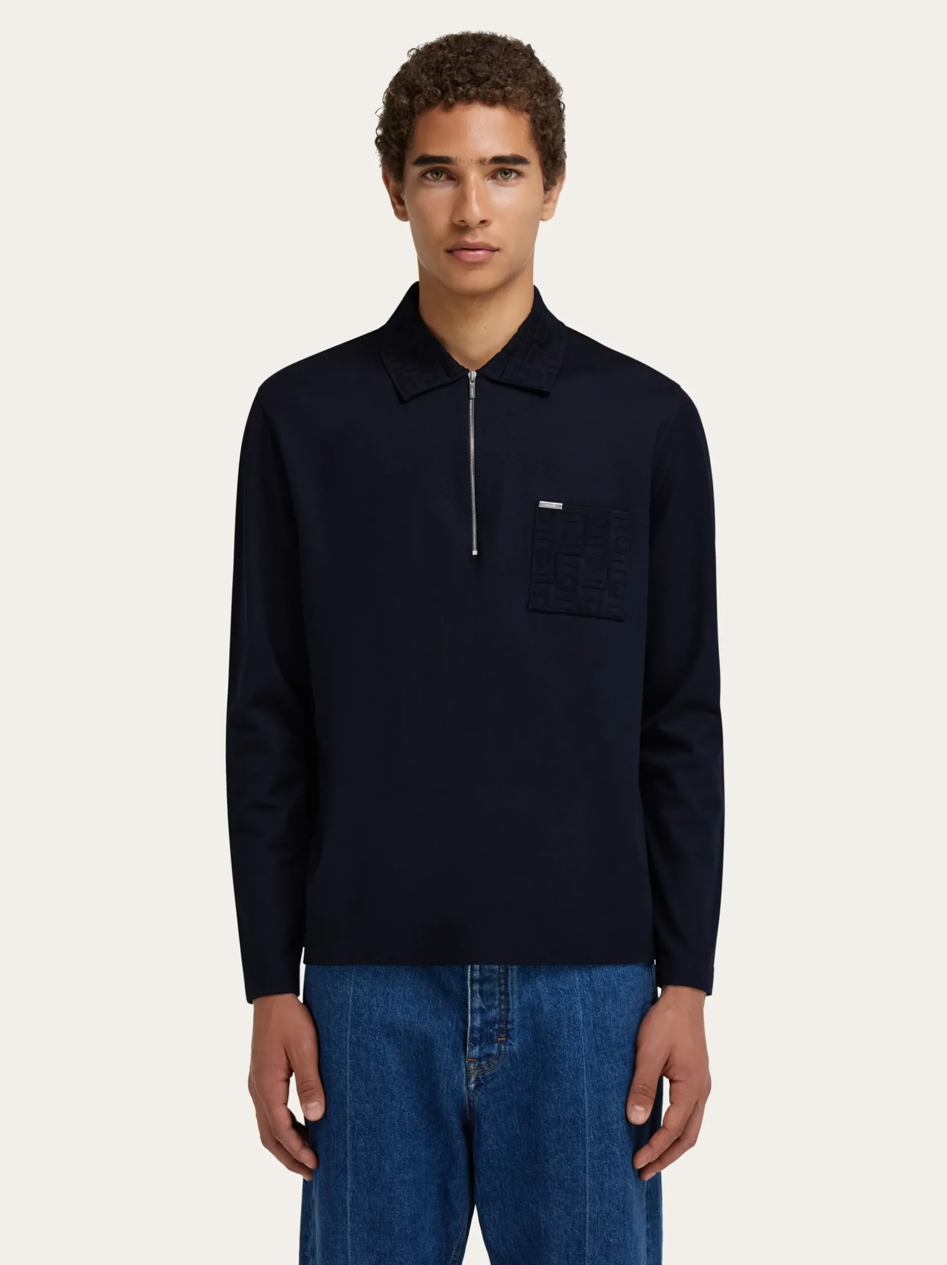 Long sleeved polo shirt - Men