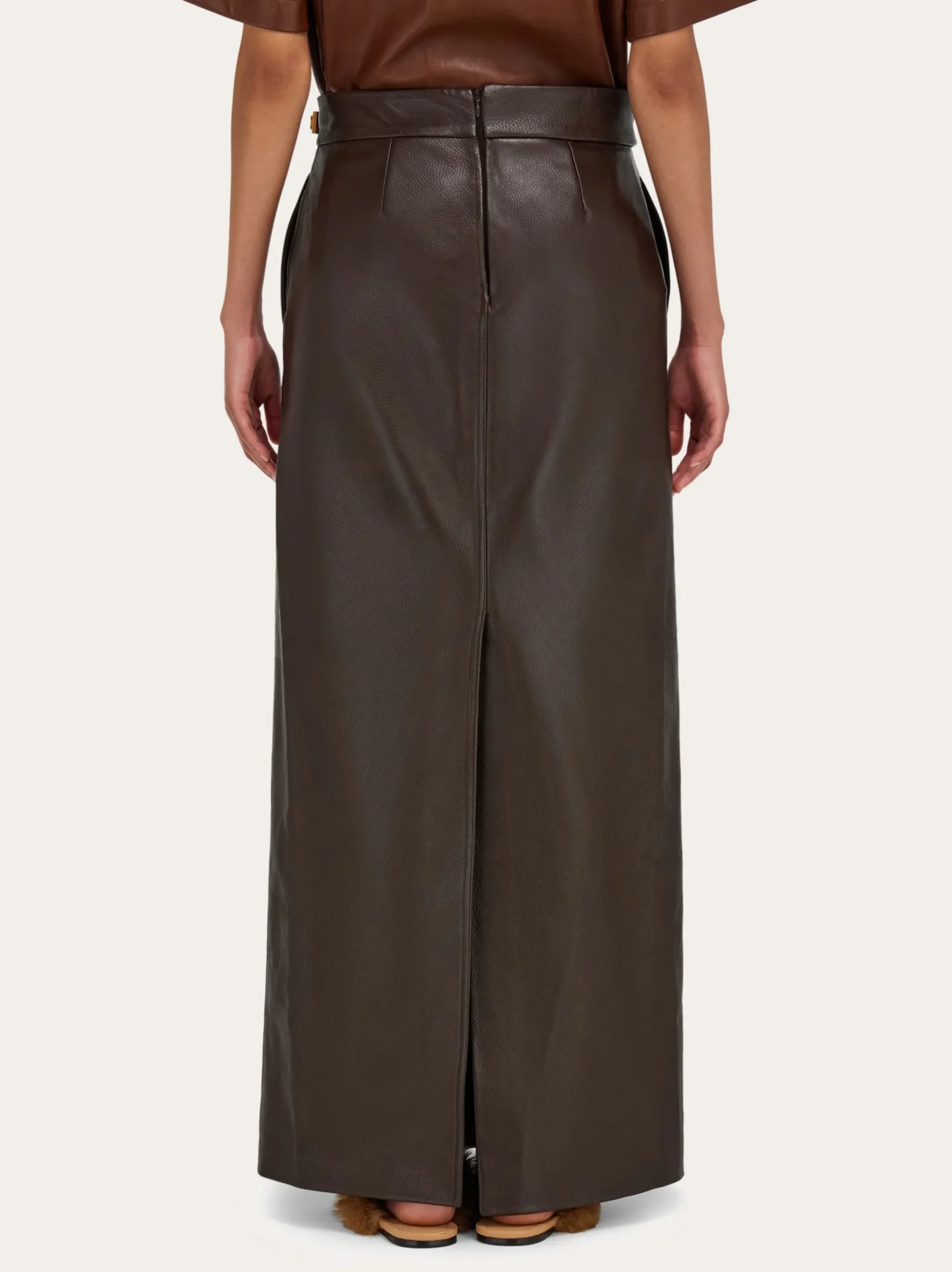 Longline nappa skirt - Women