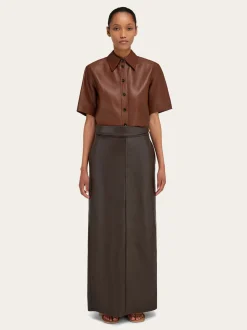 Longline nappa skirt - Women
