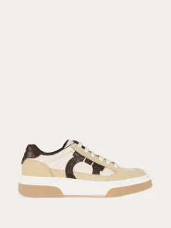 Low top sneaker with Gancini outline - Men