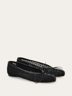 Macramé lace ballet flat - Women