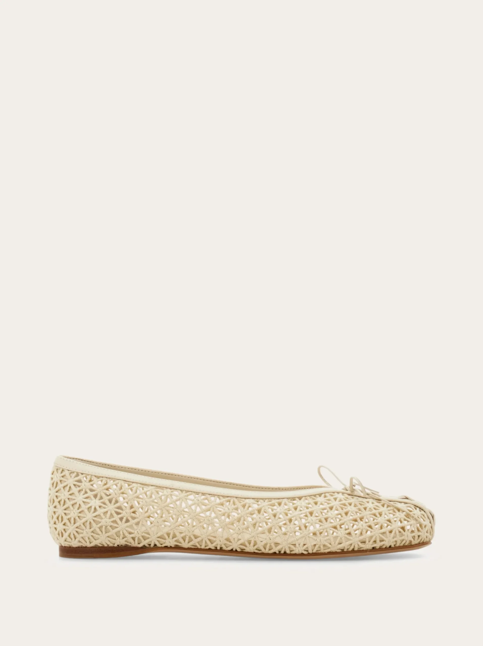 Macramé lace ballet flat - Women