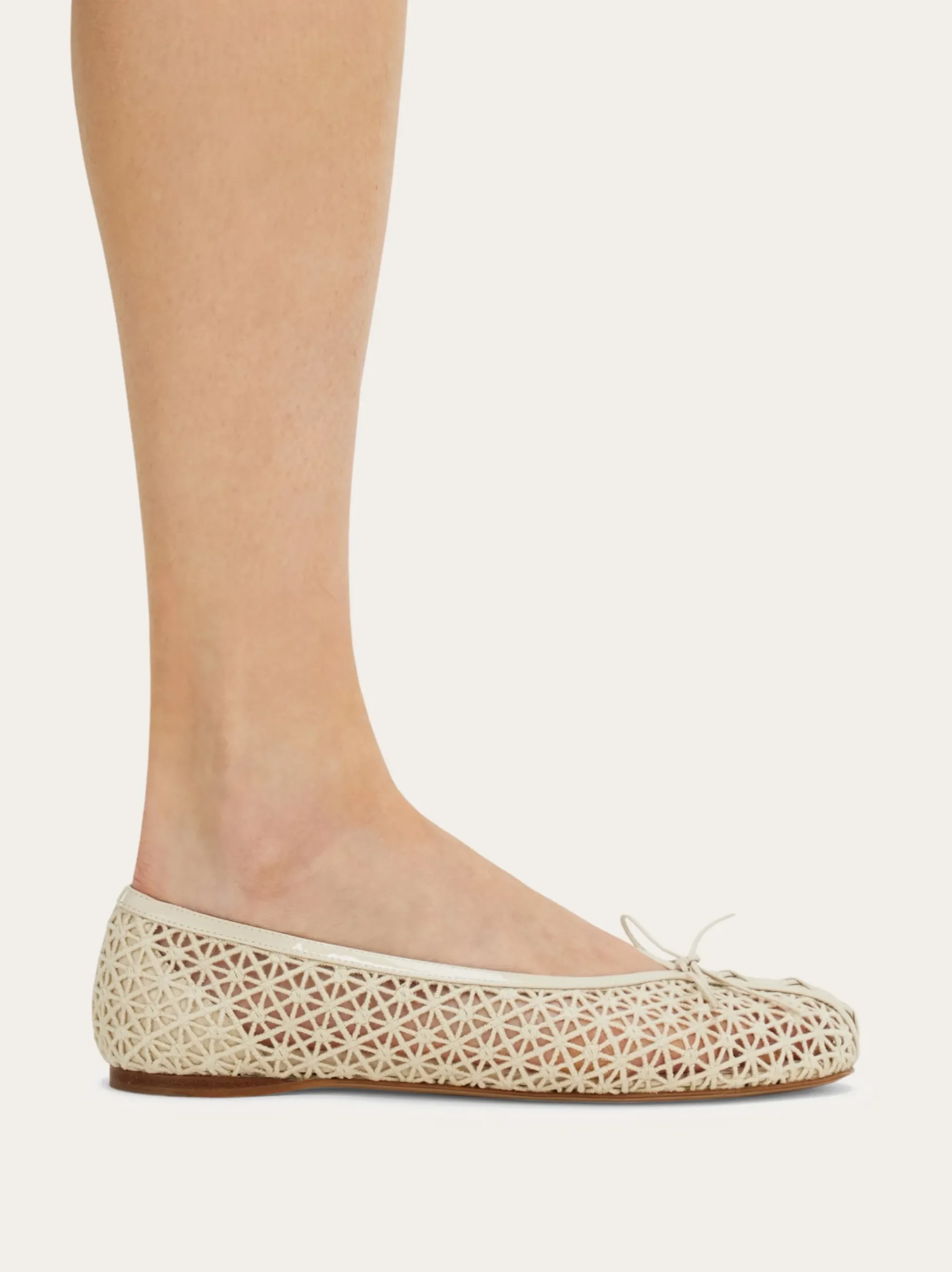 Macramé lace ballet flat - Women