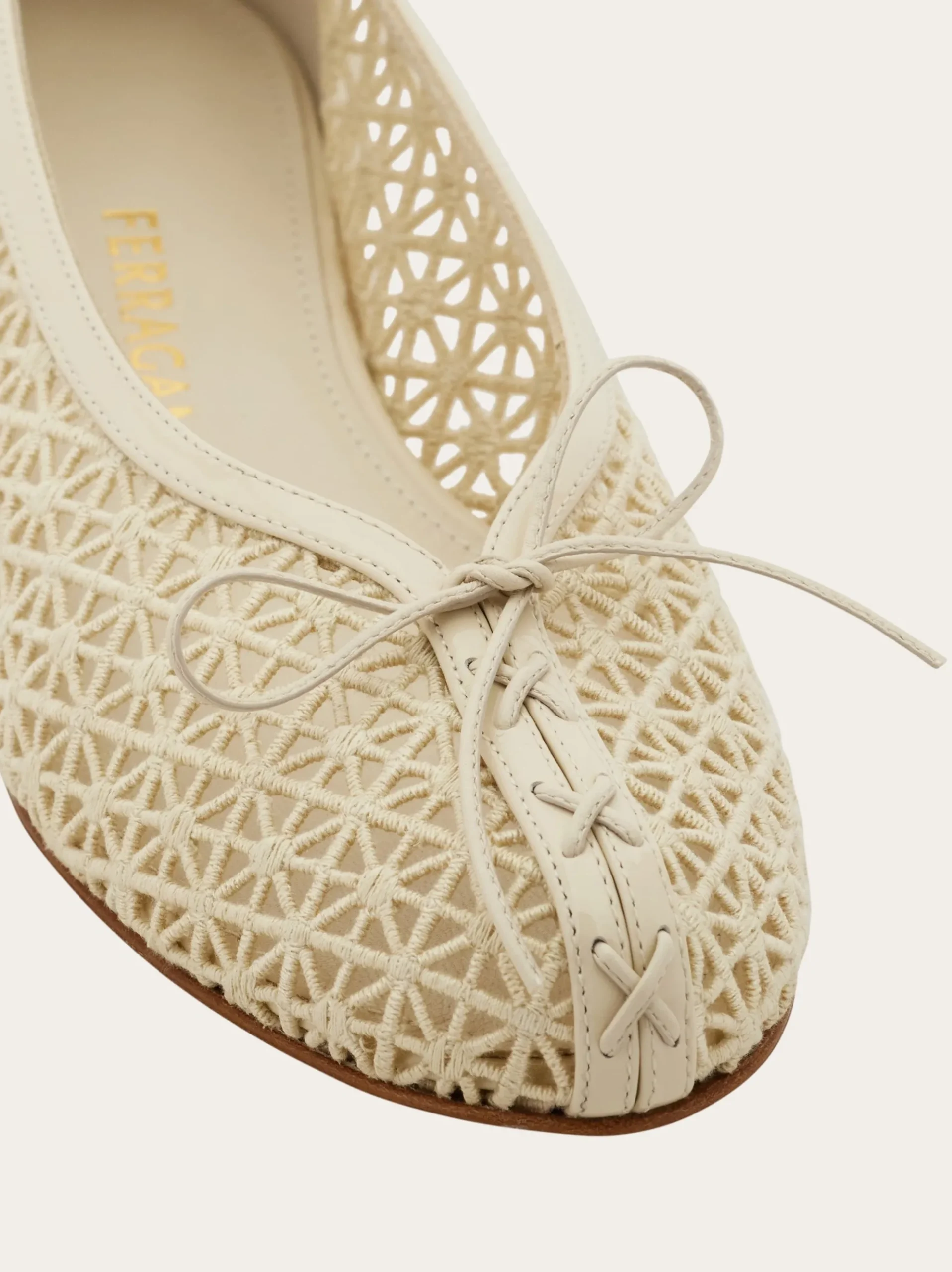 Macramé lace ballet flat - Women