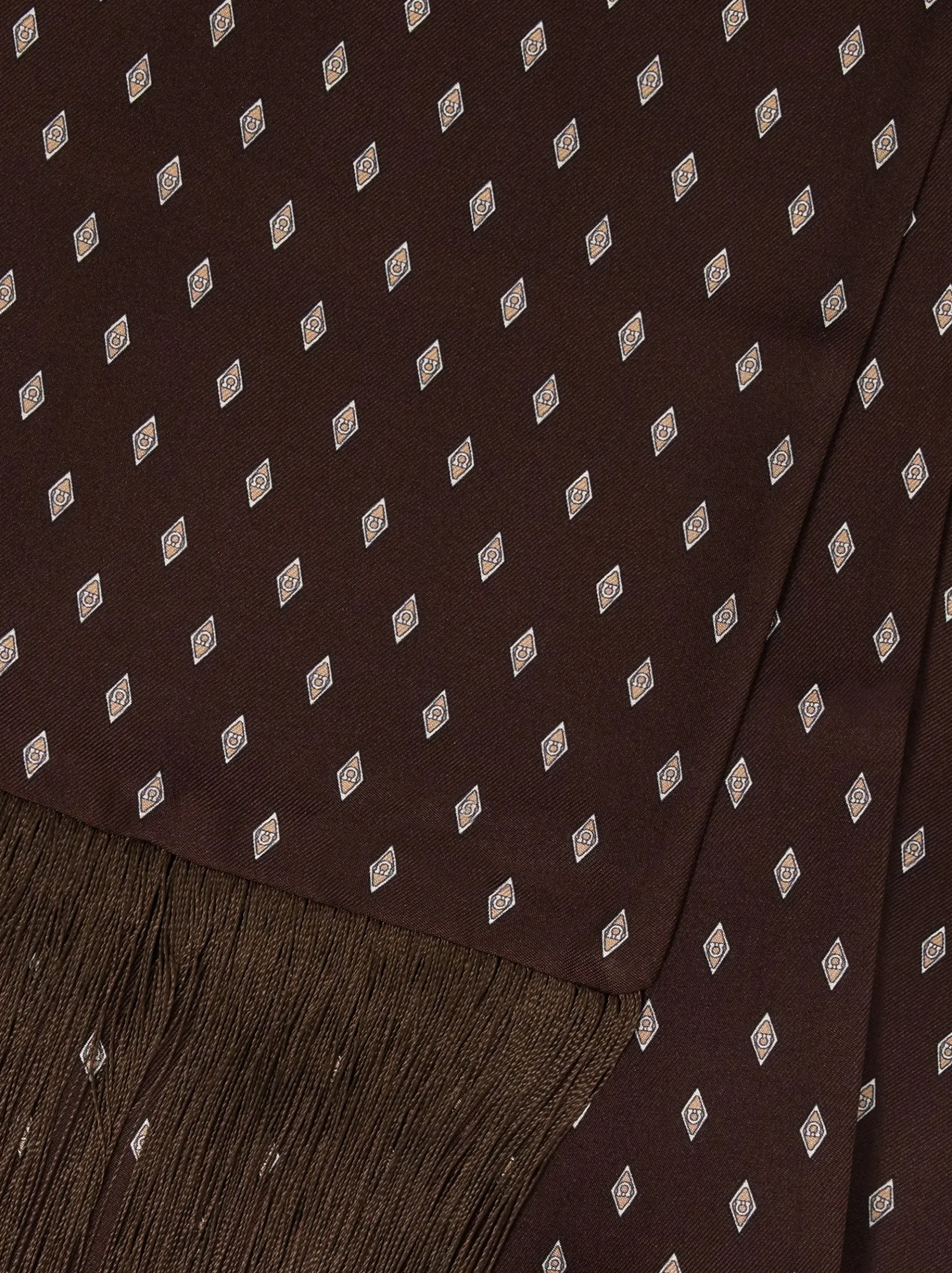 Micro Gancini print silk scarf - Men