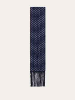 Micro Gancini print silk scarf - Men