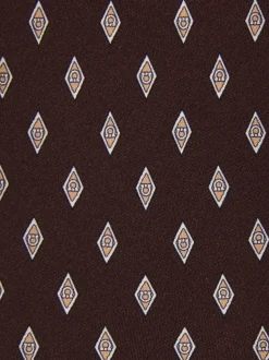 Micro Gancini print silk tie - Men