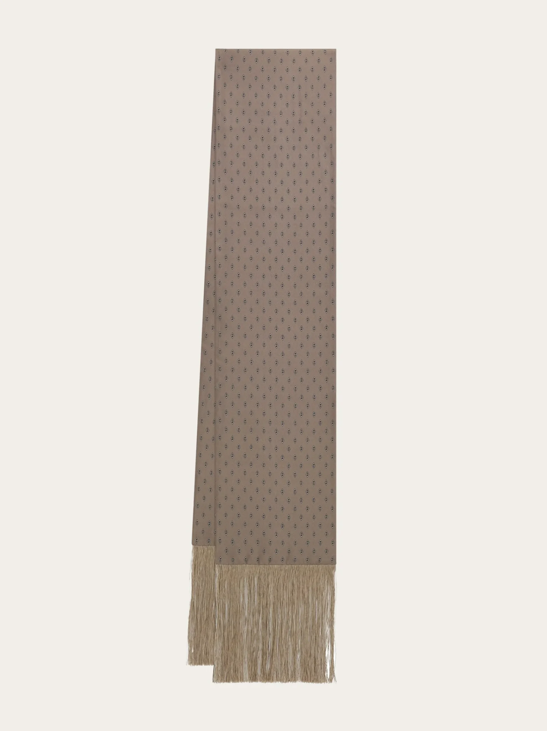 Micro Gancini print silk scarf - Men